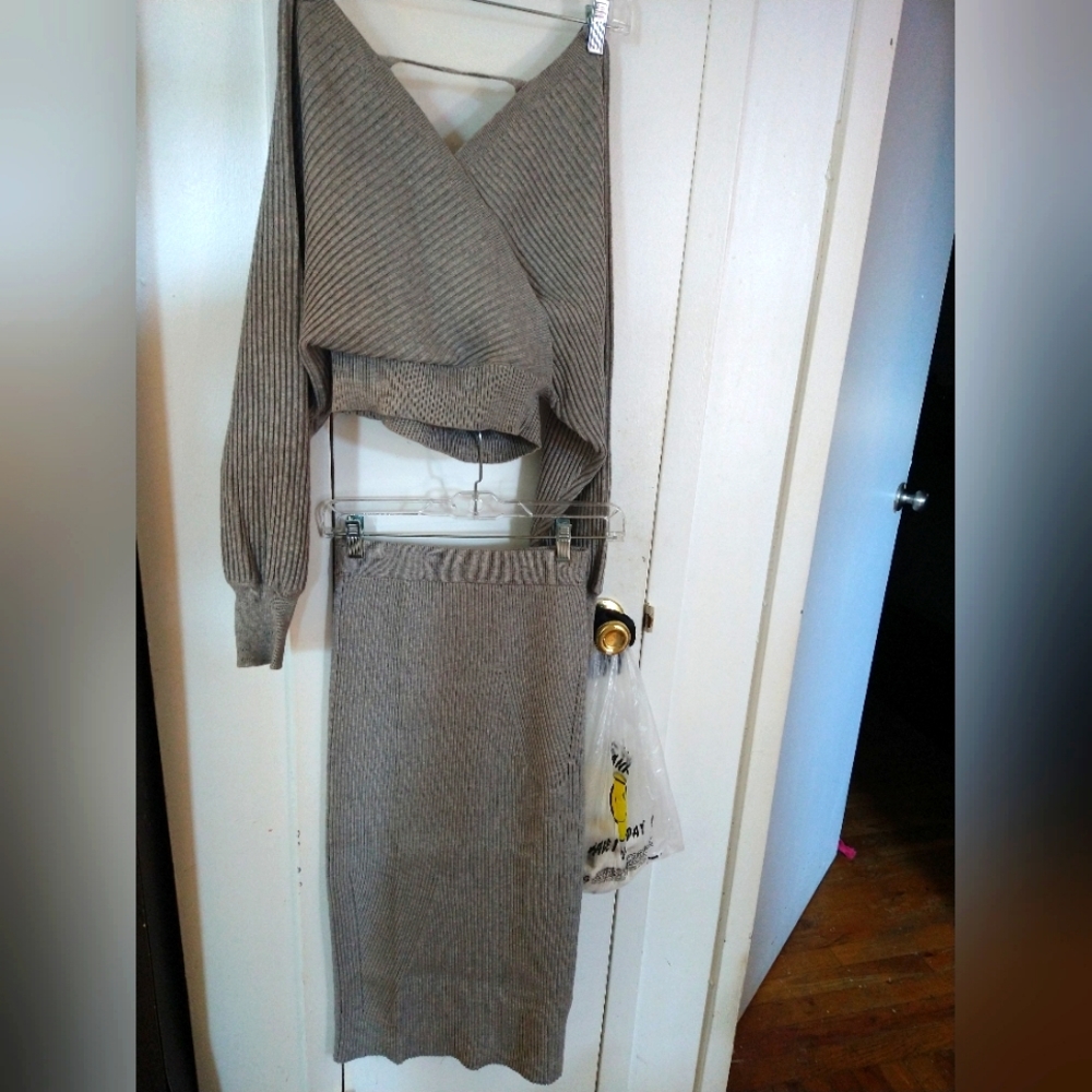 Sweater Skirt Set